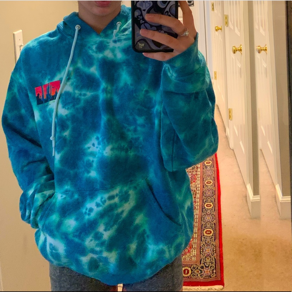 UNISEX TIE DYE DEATH VALLEY ARIZONA HOODIE